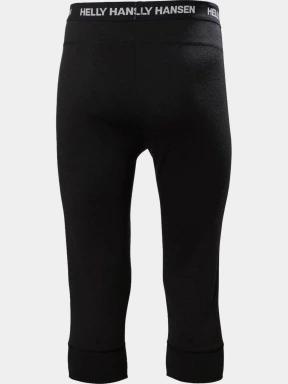 Helly Hansen Lifa Merino Midweight 3/4 Pant férfi aláöltöző nadrág fekete színben 3
