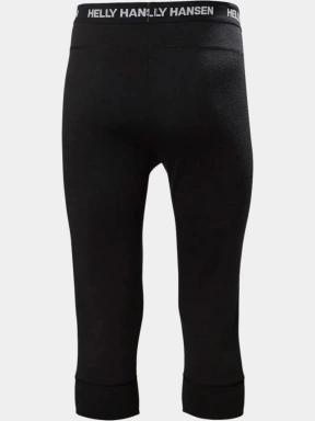 Helly Hansen Lifa Merino Midweight 3/4 Pant férfi aláöltöző nadrág fekete színben 3