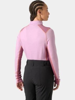 Helly Hansen W Lifa Merino Midw 1/2 Zip női aláöltöző felső rózsaszín színben 3