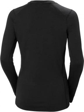Helly Hansen W Lifa Merino Midweight Crew női aláöltöző felső fekete színben 3