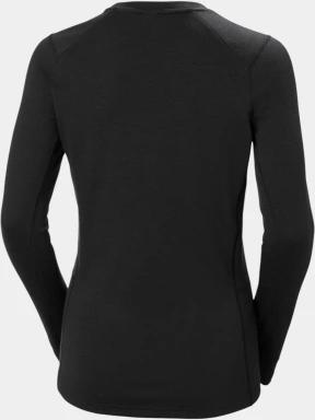 Helly Hansen W Lifa Merino Midweight Crew női aláöltöző felső fekete színben 3