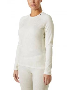 Helly Hansen W Lifa Merino Midw Gra Crew női aláöltöző felső fehér színben 1