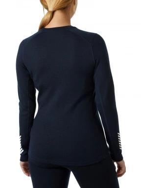 Helly Hansen W Lifa Merino Midw Gra Crew női aláöltöző felső sötétkék színben 3