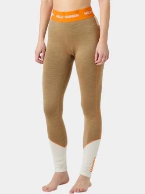 Helly Hansen W Lifa Merino Midweight Pant női aláöltöző nadrág barna színben 1