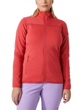 Helly Hansen W Alphelia Zero Fleece Jkt női polár pulóver piros színben 1