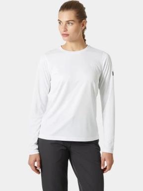 Helly Hansen W Hh Tech Crew Ls női hosszú ujjú sport póló fehér színben 1