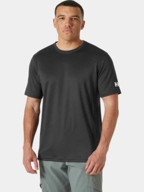 Helly Hansen Hh Tech T-Shirt 2.0 férfi rövid ujjú sport póló fekete színben 1