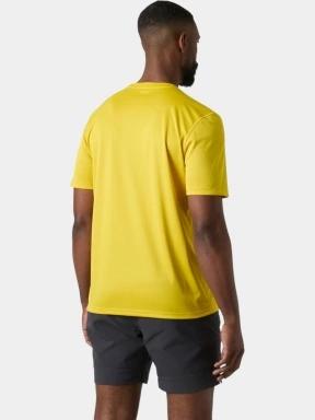 Helly Hansen Hh Tech T-Shirt férfi rövid ujjú sport póló sárga színben 3