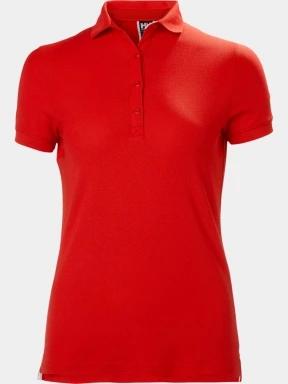 Helly Hansen W Crewline Polo női galléros póló piros színben 1