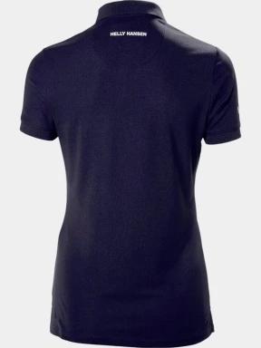 Helly Hansen W Crewline Polo női galléros póló sötétkék színben 3