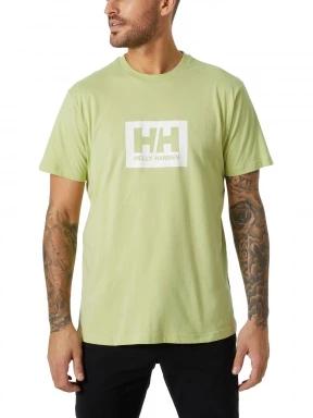 Helly Hansen Hh Box T férfi rövid ujjú póló zöld színben 1