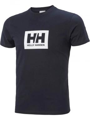 Helly Hansen Hh Box T férfi rövid ujjú póló sötétkék színben 1