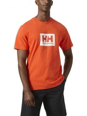 Helly Hansen Hh Box T férfi rövid ujjú póló narancssárga színben 1