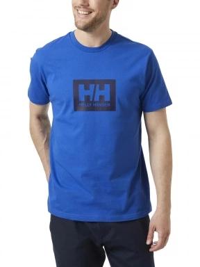 Helly Hansen Hh Box T férfi rövid ujjú póló kék színben 1