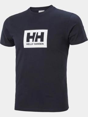 Helly Hansen Hh Box T férfi rövid ujjú póló sötétkék színben 1