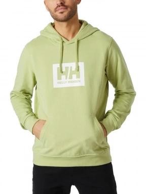 Helly Hansen Hh Box Hoodie férfi kapucnis pulóver zöld színben 1