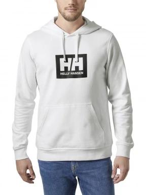 Helly Hansen Hh Box Hoodie férfi kapucnis pulóver fehér színben 1