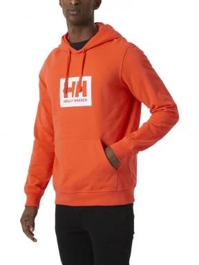 Helly Hansen Hh Box Hoodie férfi kapucnis pulóver narancssárga színben 1