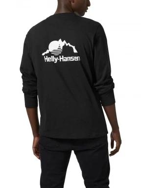 Helly Hansen Yu20 Ls T-Shirt férfi hosszú ujjú póló fekete színben 3