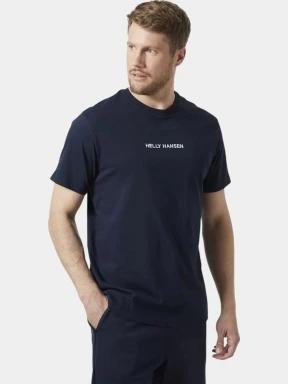 Helly Hansen Core T-Shirt férfi rövid ujjú póló sötétkék színben 1