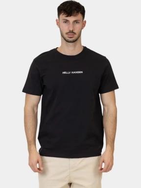 Helly Hansen Core T-Shirt férfi rövid ujjú póló fekete színben 1