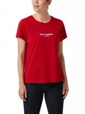 Helly Hansen W Rwb Graphic T-Shirt női rövid ujjú póló piros színben 1