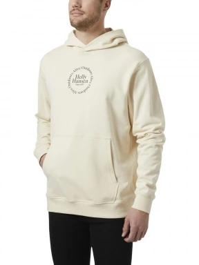 Helly Hansen Core Graphic Sweat Hoodie férfi kapucnis pulóver homok színben 1