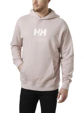 Helly Hansen Core Graphic Sweat Hoodie férfi kapucnis pulóver rózsaszín színben 1