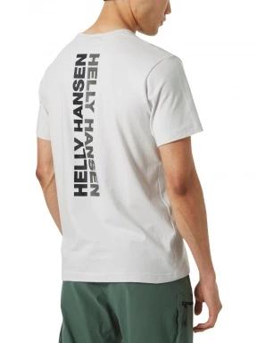 Helly Hansen Core Graphic T férfi rövid ujjú póló szürke színben 3