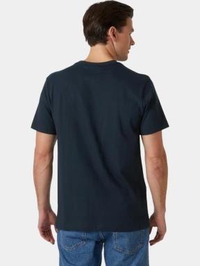 Helly Hansen Core Graphic T férfi rövid ujjú póló sötétkék színben 3