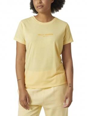 Helly Hansen W Allure T-Shirt női rövid ujjú póló sárga színben 1