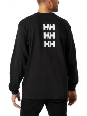 Helly Hansen Yu Long Sleeve férfi hosszú ujjú póló fekete színben 3