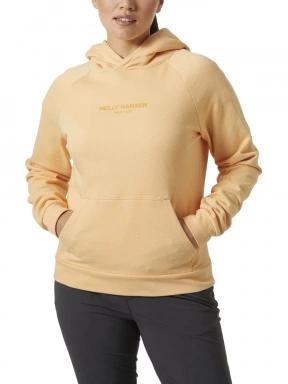 Helly Hansen W Core Hoodie női kapucnis pulóver narancssárga színben 1