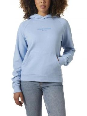 Helly Hansen W Core Hoodie női kapucnis pulóver világoskék színben 1