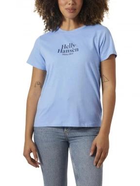 Helly Hansen W Core Graphic T-Shirt női rövid ujjú póló világoskék színben 1