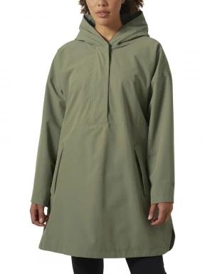 Helly Hansen W Lilja Belted Poncho női esőkabát zöld színben 1