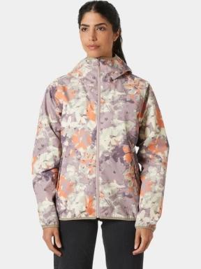 Helly Hansen W Graphic Rain Jacket női esőkabát lila színben 1