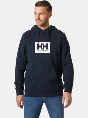 Helly Hansen Hh Box Hoodie férfi kapucnis pulóver sötétkék színben 1