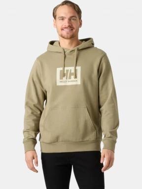 Helly Hansen Hh Box Hoodie férfi kapucnis pulóver oliva színben 1
