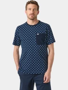 Helly Hansen Hudson T-Shirt férfi rövid ujjú póló sötétkék színben 1