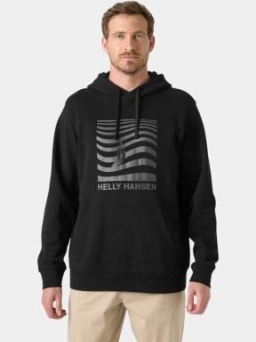 Helly Hansen Shoreline Hoodie férfi kapucnis pulóver fekete színben 1