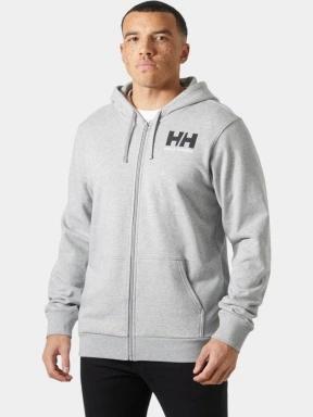 Helly Hansen Hh Logo Fz Hoodie férfi kapucnis pulóver szürke színben 1