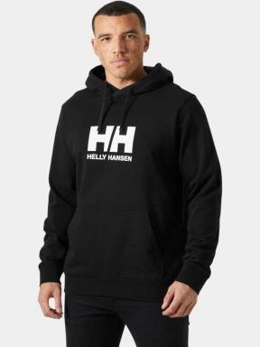 Helly Hansen Hh Logo Hoodie férfi kapucnis pulóver fekete színben 1