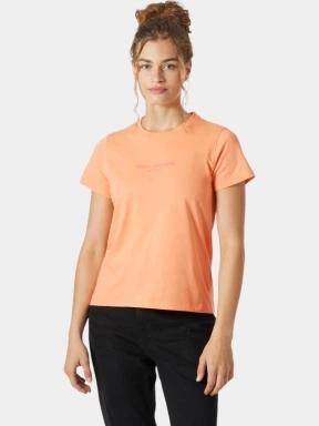 Helly Hansen W Core T-Shirt 2.0 női rövid ujjú póló narancssárga színben 1
