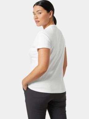 Helly Hansen W Core Graphic T-Shirt 2.0 női rövid ujjú póló fehér színben 3