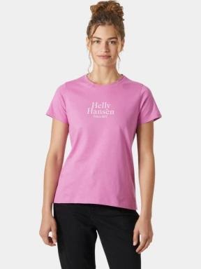 Helly Hansen W Core Graphic T-Shirt 2.0 női rövid ujjú póló magenta színben 1