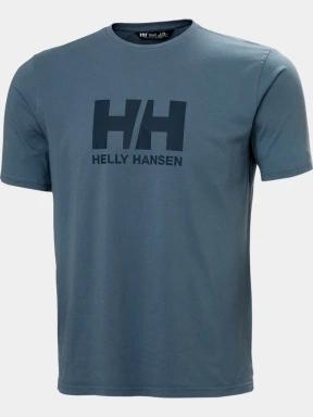 Helly Hansen Hh Logo T-Shirt 3.0 férfi rövid ujjú póló kék színben 1