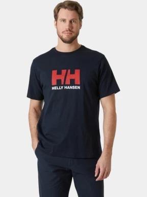 Helly Hansen Hh Logo T-Shirt 3.0 férfi rövid ujjú póló sötétkék színben 1