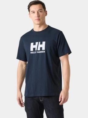Helly Hansen Hh Logo T-Shirt 3.0 férfi rövid ujjú póló sötétkék színben 1