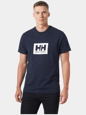 Helly Hansen Hh Box T 2.0 férfi rövid ujjú póló sötétkék színben 1